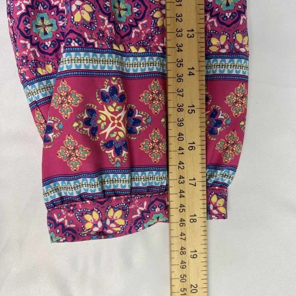 Coolibar Dress Womans Medium Pullover 3/4 Sleeve Oceanside Tunic SPU 50+ Pink - Picture 7 of 8